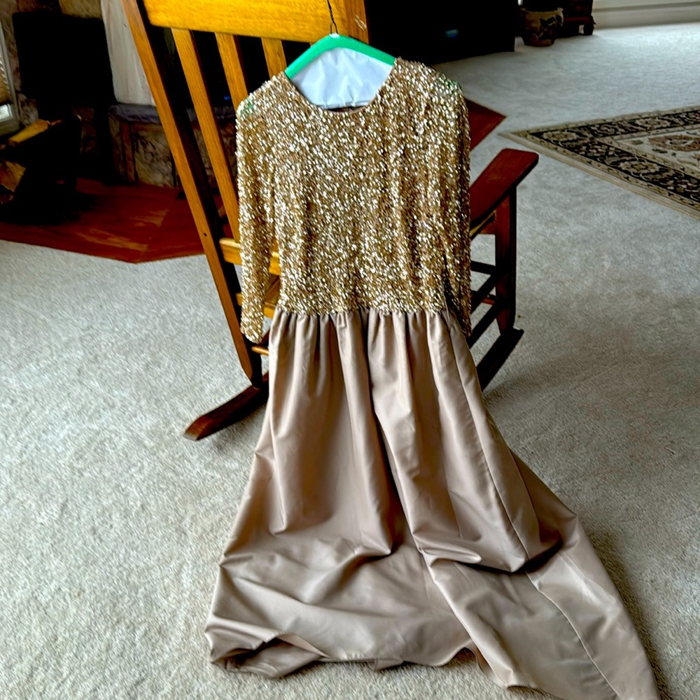 Gold dress